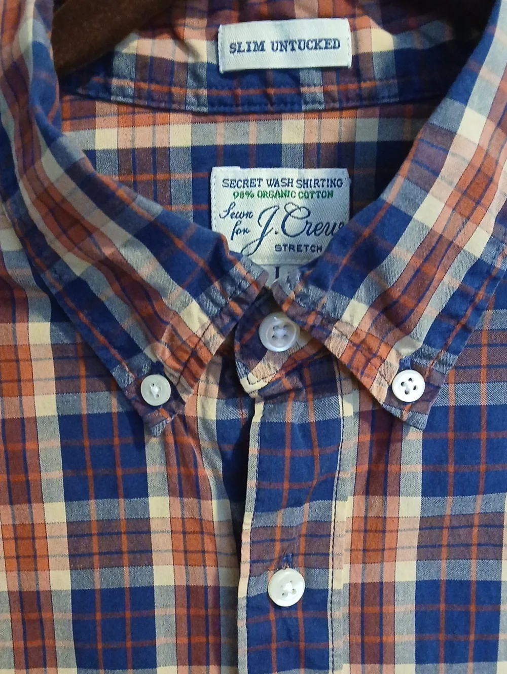 J. Crew Plaid Button-Down Shirt - Size L